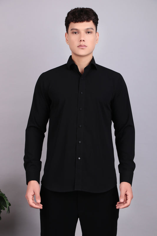 Men’s Tuxedo – Japanese Lycra in Black with Golden Embroidery | One Man Show