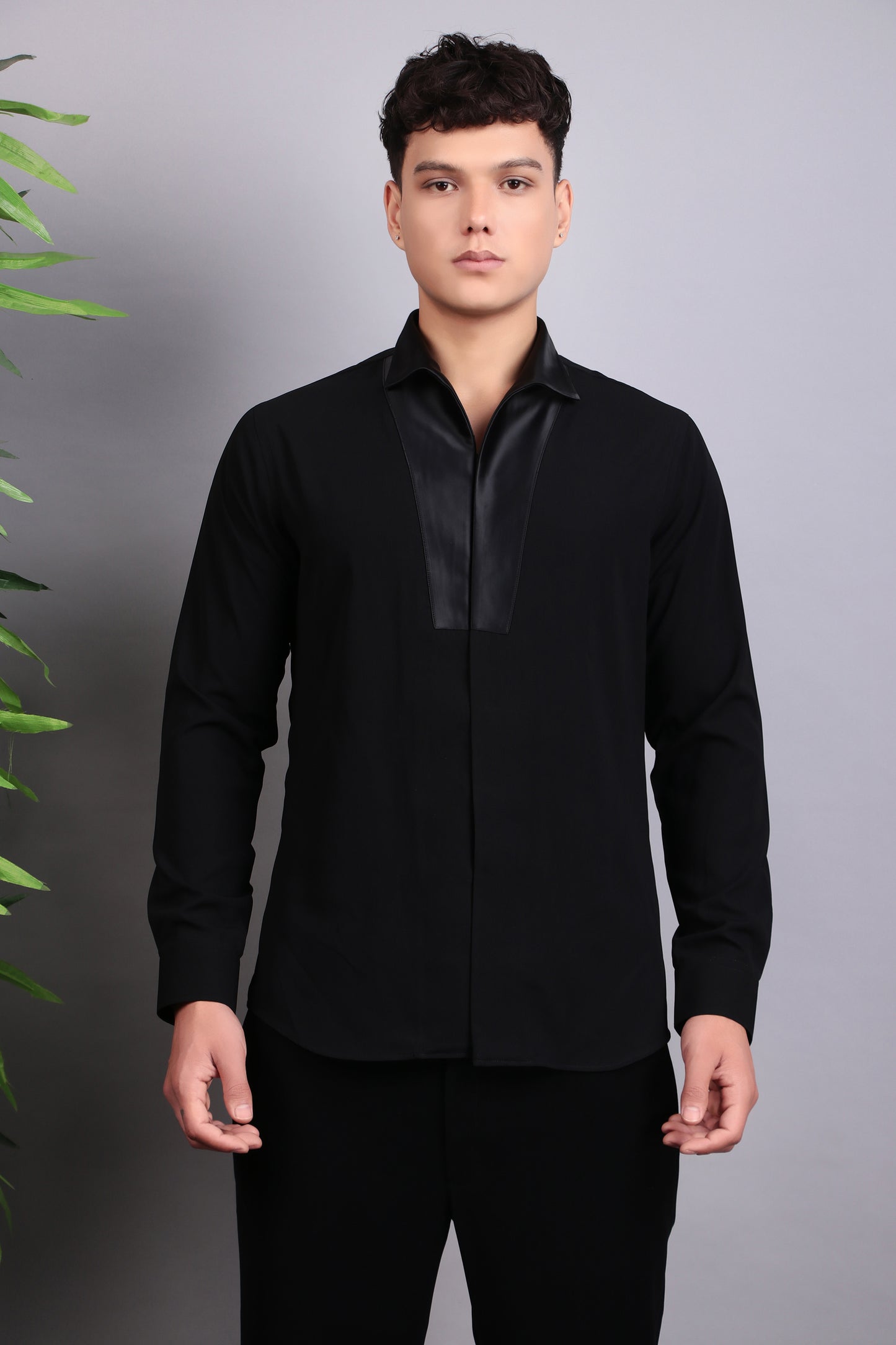 Men’s Tuxedo – Japanese Lycra in Black with Hand Embroidery | One Man Show