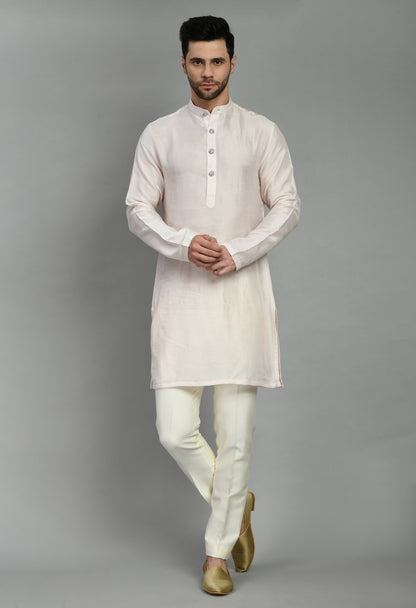 Men’s Indo-Western – Silk Kurta in Multi Color with Multi Color Floral Silk Thread Embroidery | One Man Show